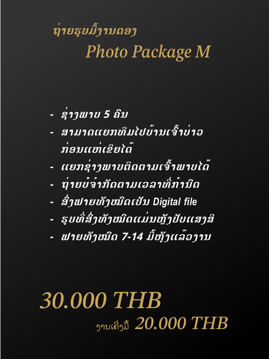 Wedding Photography Package M